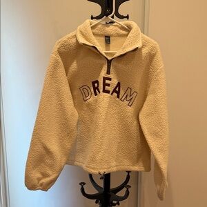 Dream Cozy Kids Fleece Hoodie - Beige